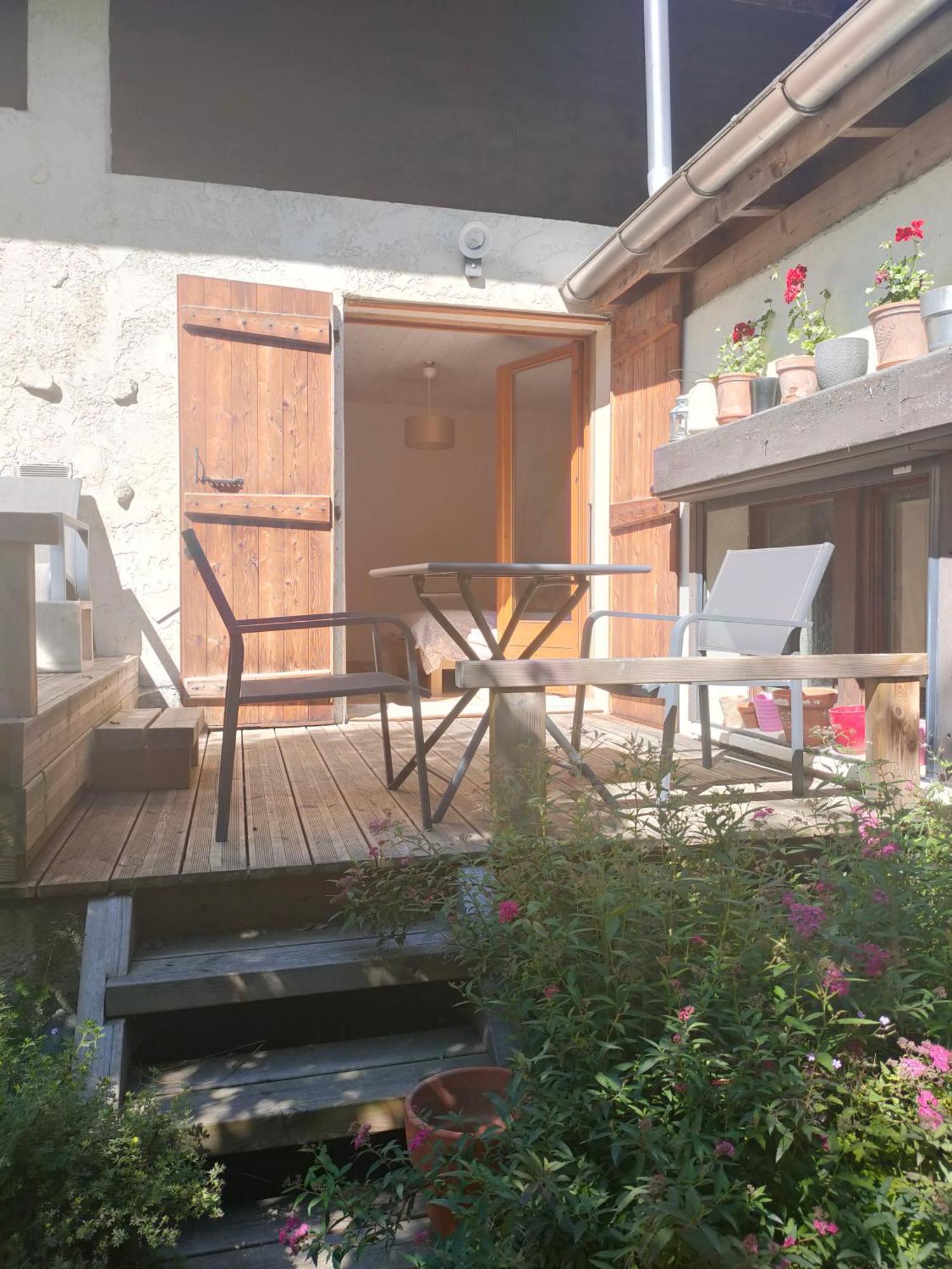 Beau Studio Dans La Vallee De Chamonix Les Trabets Extérieur photo
